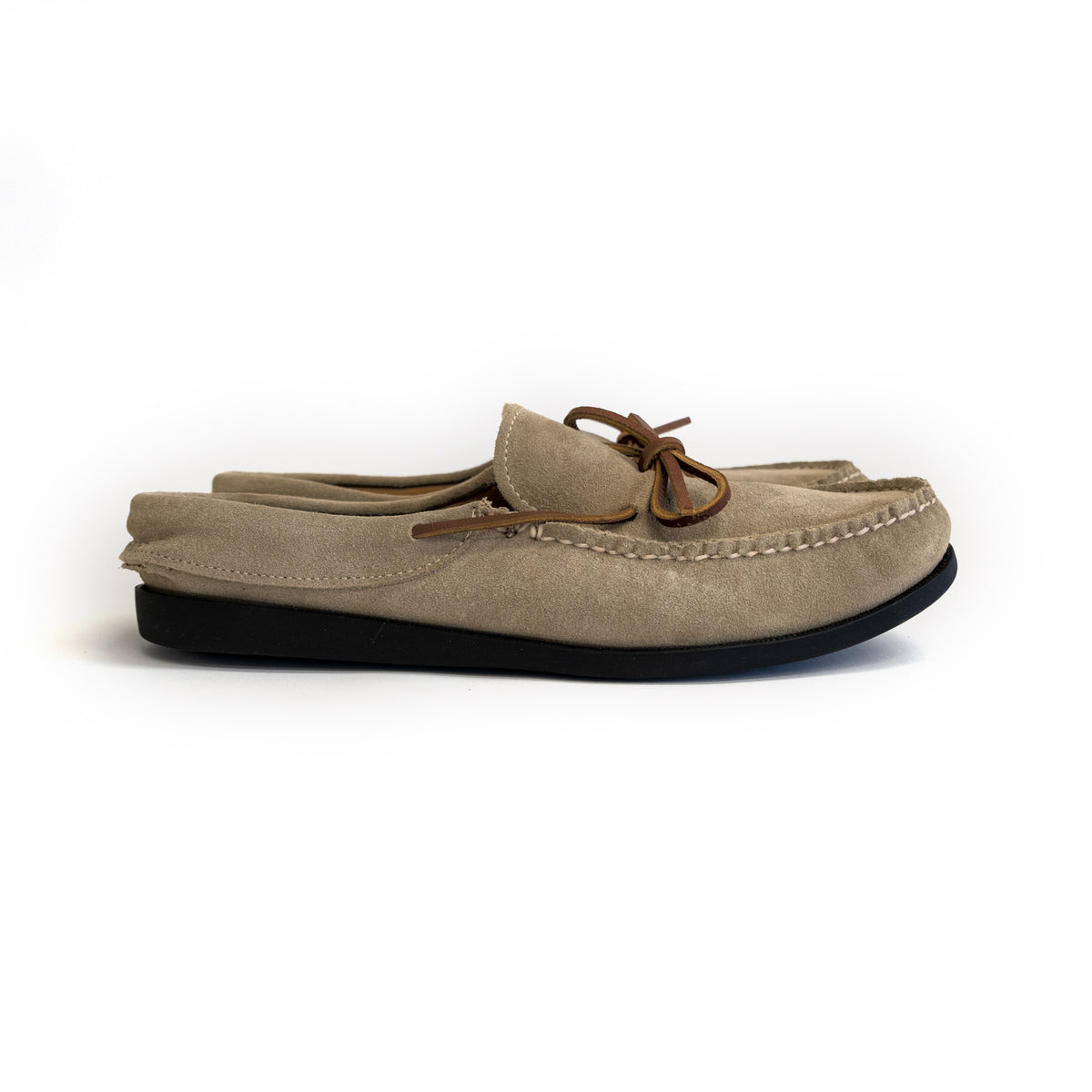 Easymoc Moccasin Leather Suede Shoes Men\'s Size 8 D Olive Green Introducing The Camp Moc in Dark Olive Horween CXL. This  main image 3