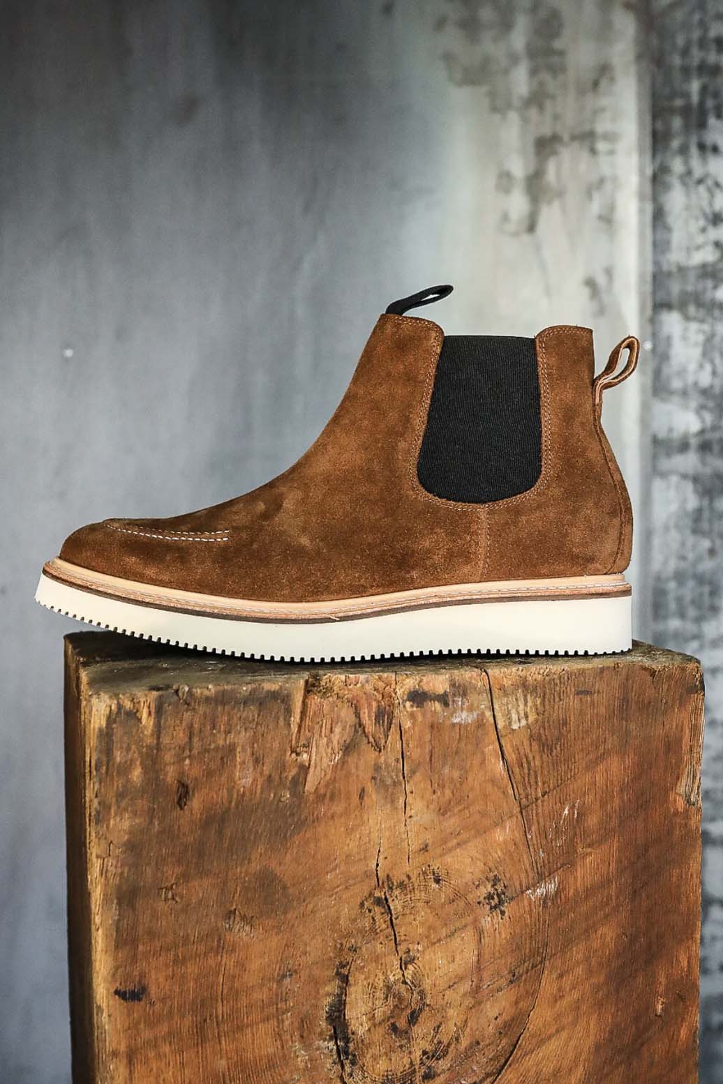 Men's wedge sole chelsea boots best sale