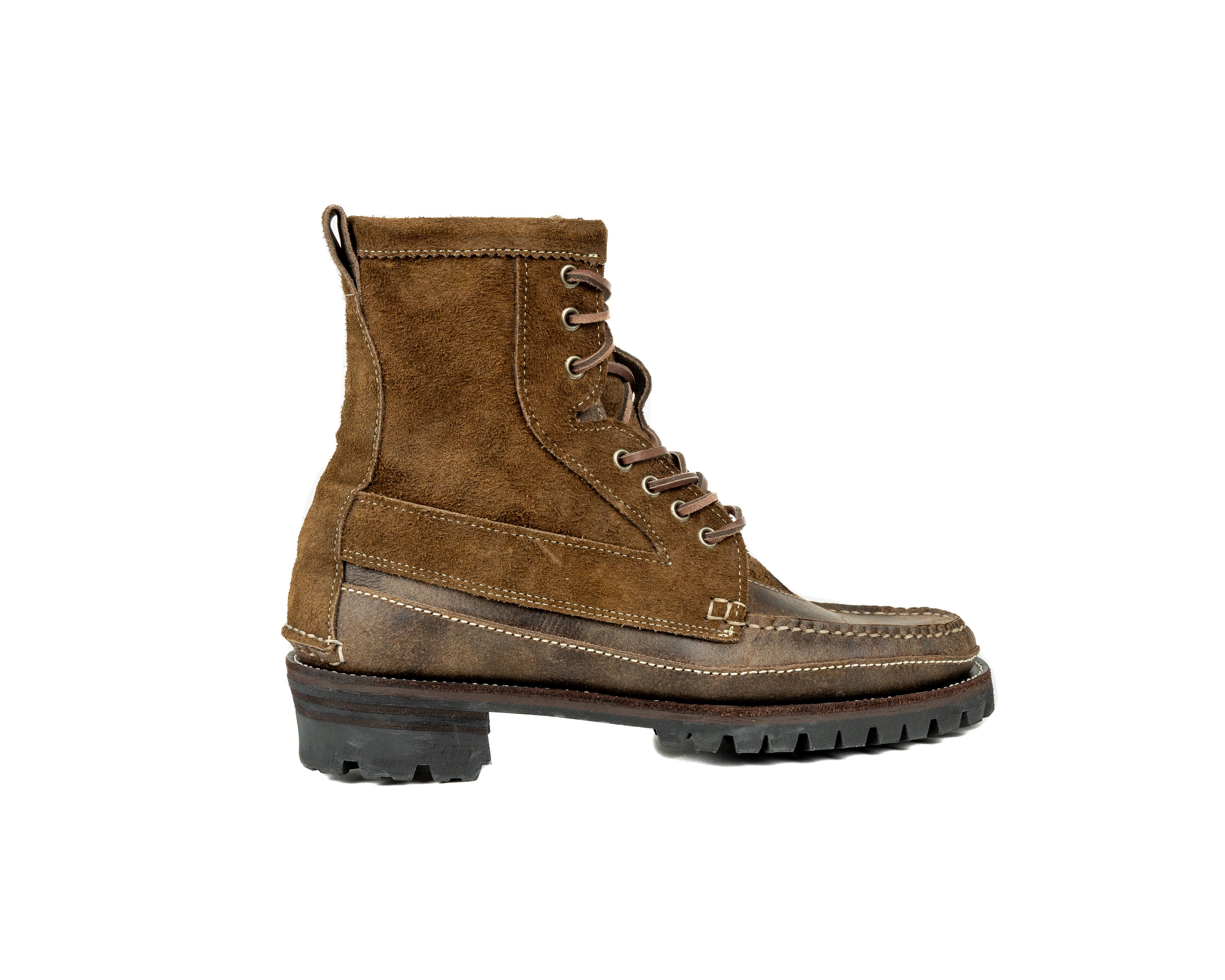 Rangeley Boot - Stone Waxed Elk Rambler – Easymoc