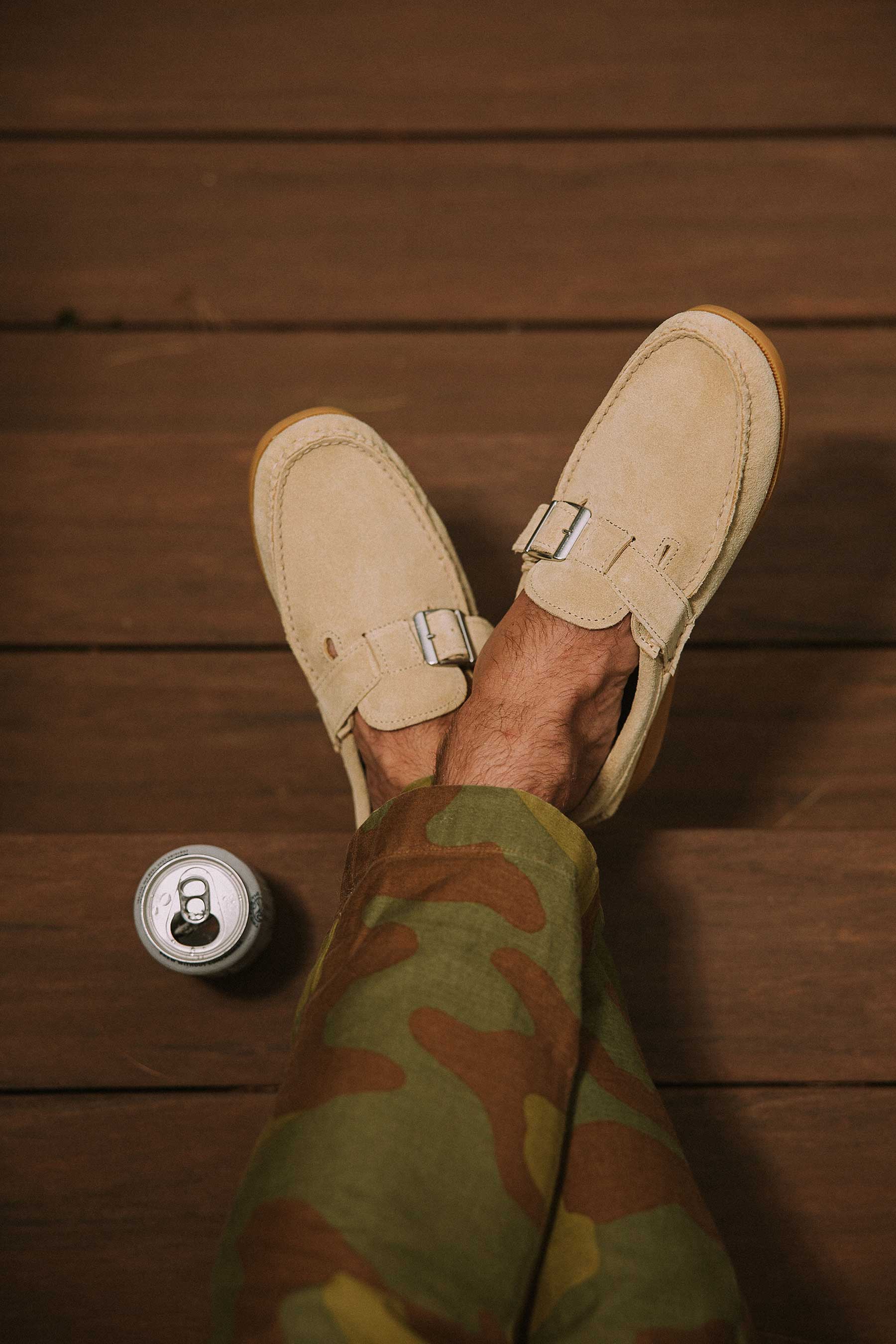 Easymoc Buckle - Sand Suede