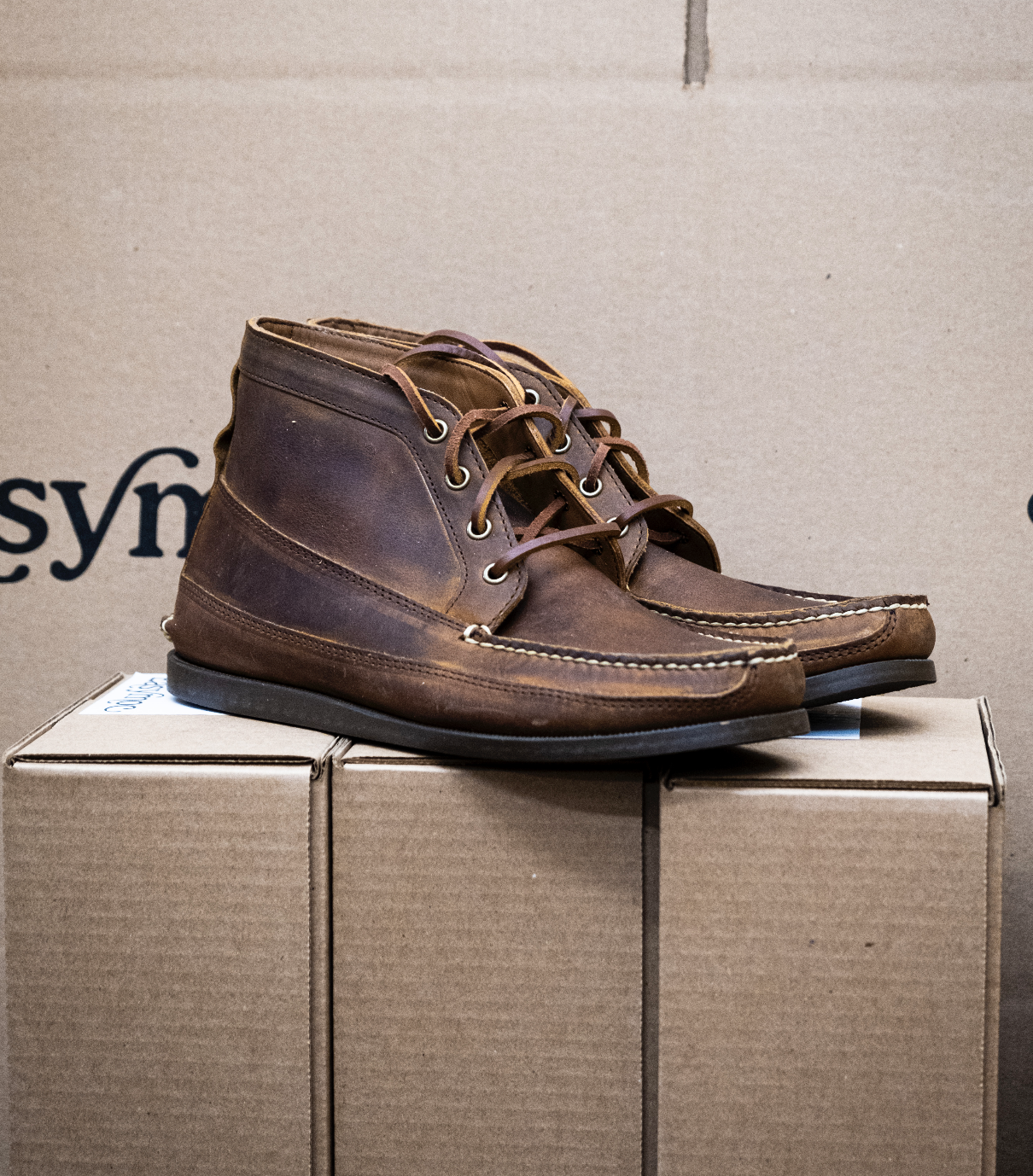 Camp Chukka Brown Crazy Horse Easymoc